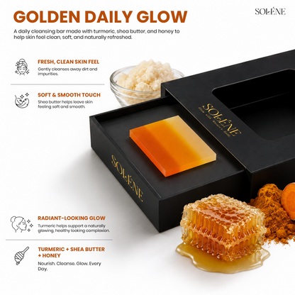 Glow Naturally Turmeric Soap with Shea Butter, Honey & Kojic Acid