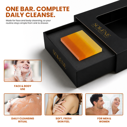 Glow Naturally Turmeric Soap with Shea Butter, Honey & Kojic Acid