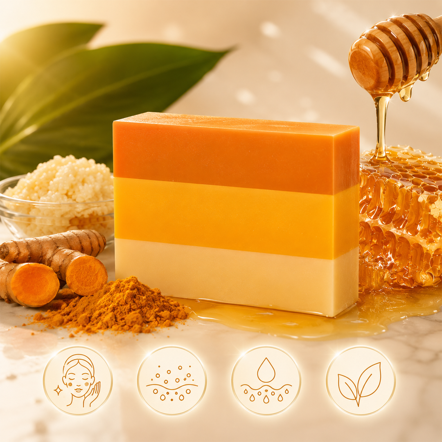 Turmeric, Kojic Acid and Honey skincare product