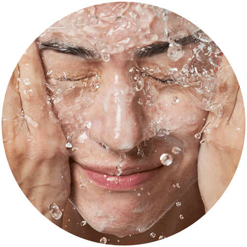 Wet skin