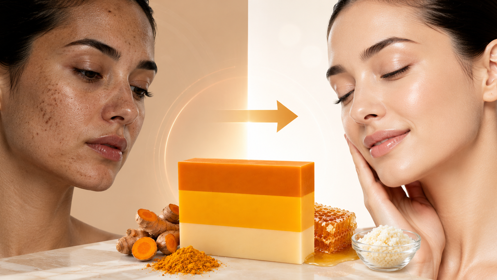 Turmeric Kojic Acid Honey Soap - Daily Skin Treatment